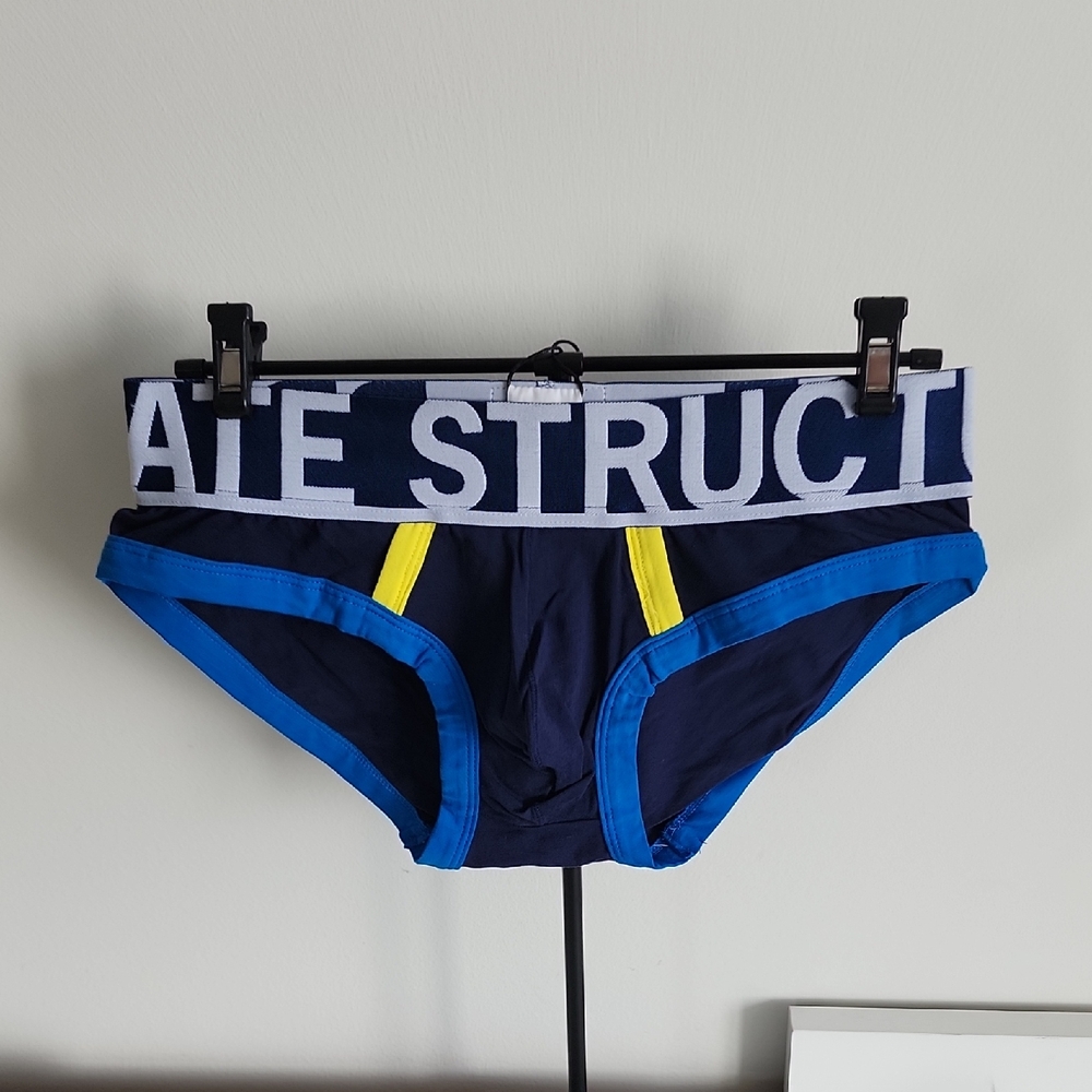 Navy and Yellow Men's Briefs